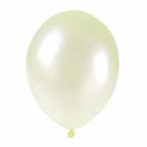 Metalické balóny 28cm 100ks Krémové
